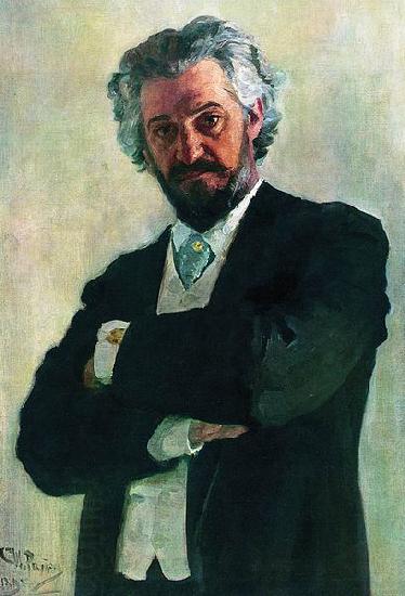 Ilya Repin Portrait of the cellist Aleksander Valerianovich Wierzbillowicz oil painting picture